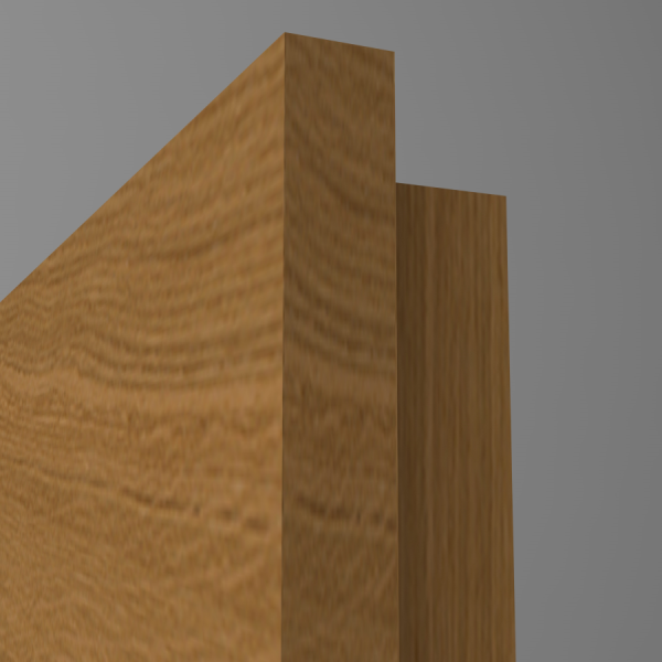 Tür Furnier PLANKENEICHE Natur geölt **quer**