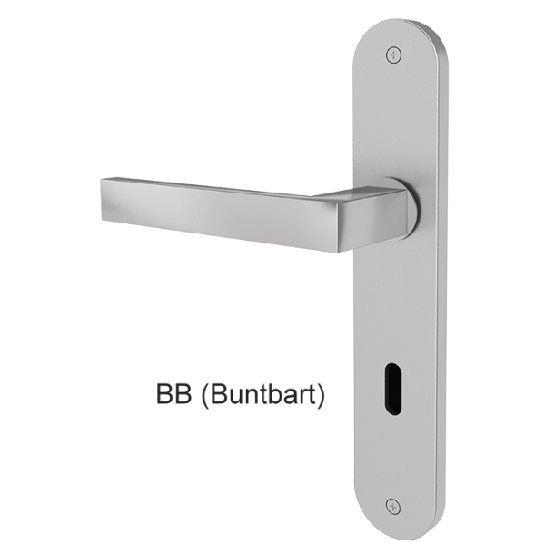 Türgriff RHODOS mit gerundetem Langschild