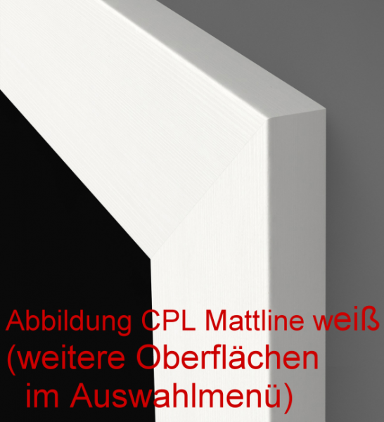 Zarge Designkante für Wohnungseingangstüren + Ganzglastüren