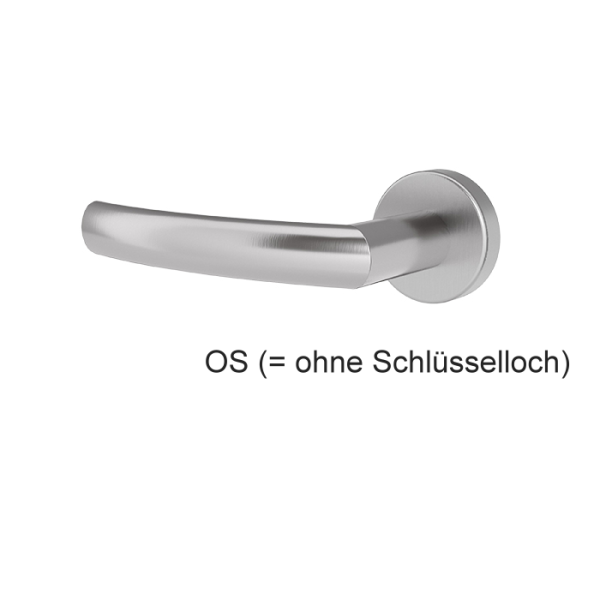 Türgriff LARA Edelstahl mit runden Rosetten