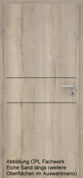 Lisenentür LISO L2 mit Designkante