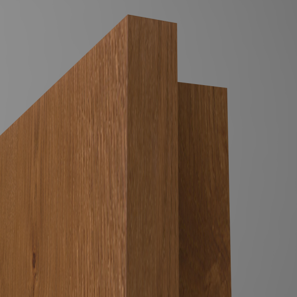 Tür Furnier Asteiche Bronze matt-lackiert **längs**