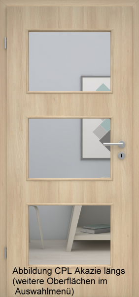 Tür Designkante mit Lichtausschnitt LA003