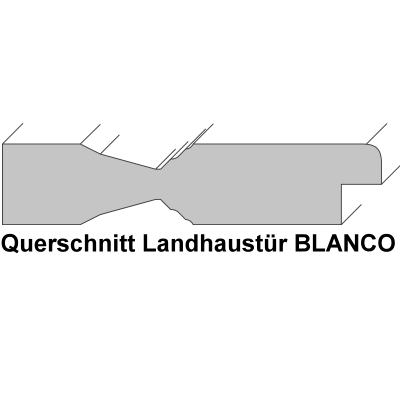 Landhaustür BLANCO 4GAD 1LA extraweiß