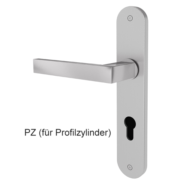 Türgriff RHODOS mit gerundetem Langschild