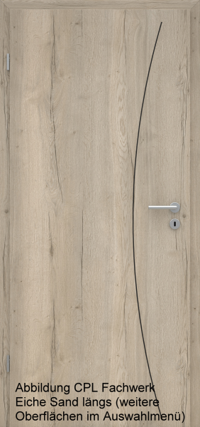 Lisenentür LISO L9 mit Designkante