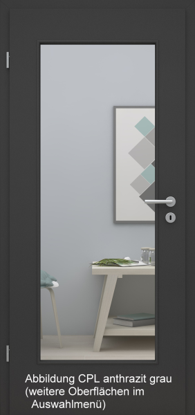 Tür Designkante mit Lichtausschnitt LA001