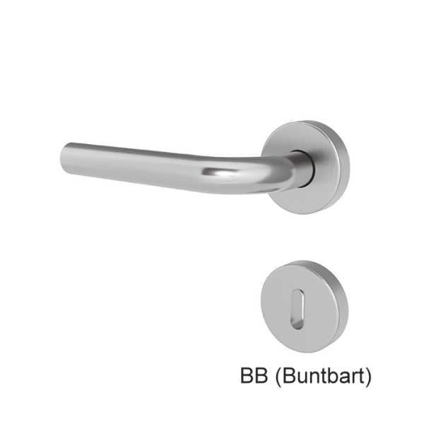 Türgriff JUIST Edelstahl mit runden Rosetten