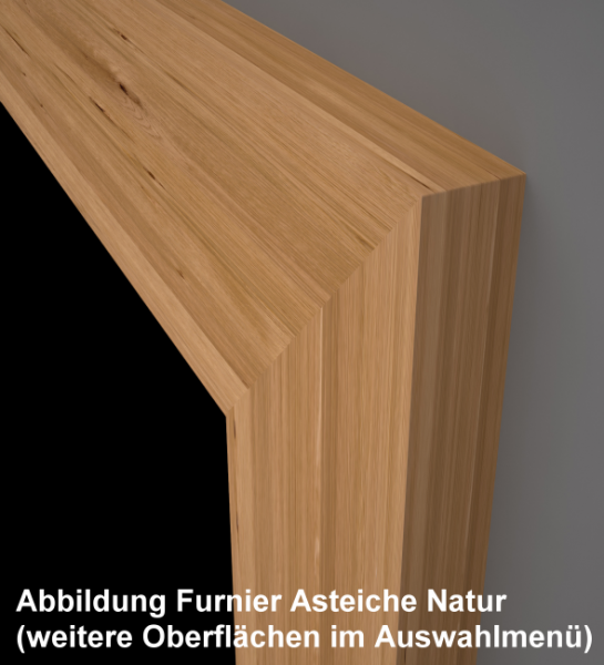 Zarge Furnier Asteiche für Wohnungseingangstüren + Ganzglastüren