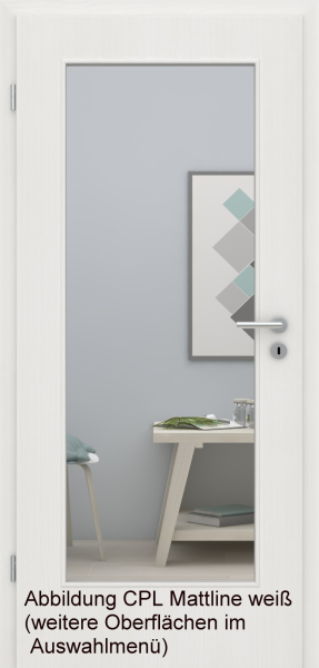 Tür Designkante mit Lichtausschnitt LA001