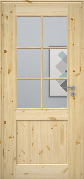 Massivholztür NATURA Kiefer 2G LASP6