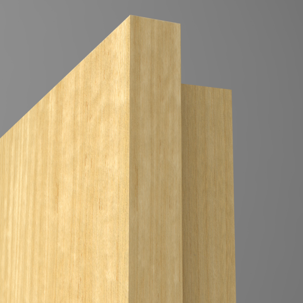 Innentür Furnier Limba mit Eckkante