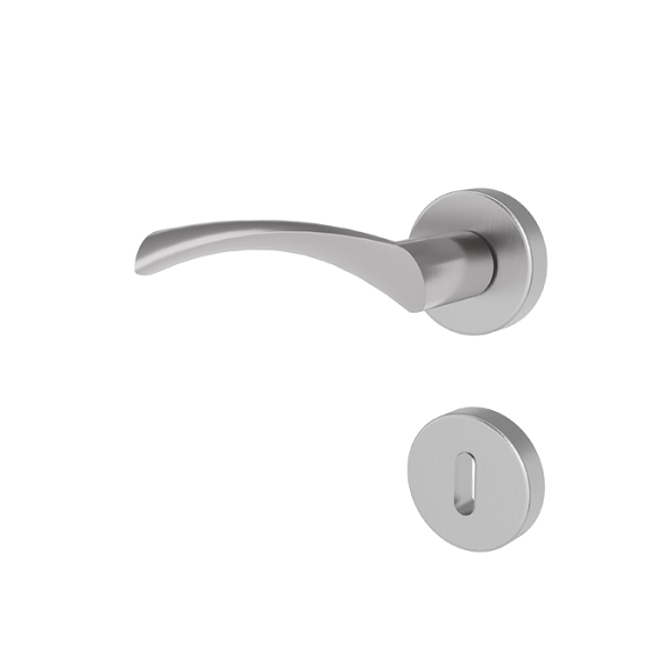 Türgriff GAVI Edelstahl mit runden Rosetten