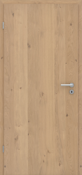 Tür Furnier Asteiche Creme matt-lackiert **längs**