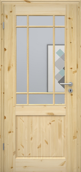 Massivholztür NATURA Fichte 2G LASP9