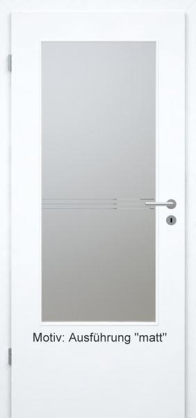 Tür mit Glasmotiv Sand 81 auf weißem Glas