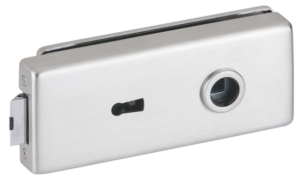 Glastürschloss + Band-Set MODERN Edelstahl