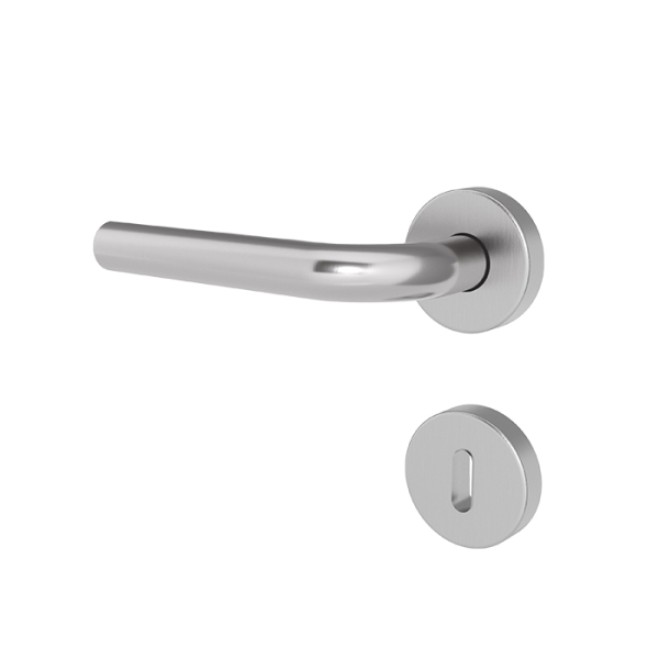 Türgriff JUIST Edelstahl mit runden Rosetten