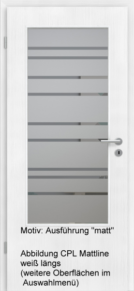 Tür mit Glasmotiv Sand 89 auf grauem Glas