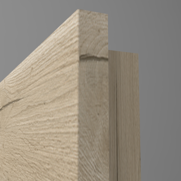 Tür CPL Natural Touch Fachwerk Eiche Sand quer