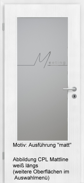 Tür mit Glasmotiv Sand 83 auf grauem Glas