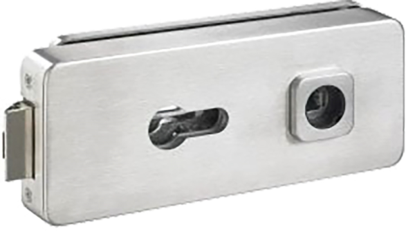 Glastürschloss + Band-Set PURE Edelstahl