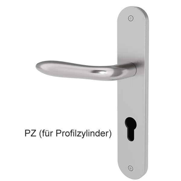 Türgriff NORDERNEY mit gerundetem Langschild