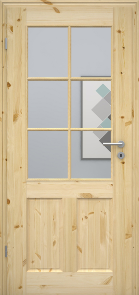 Massivholztür NATURA Kiefer 4G LASP6