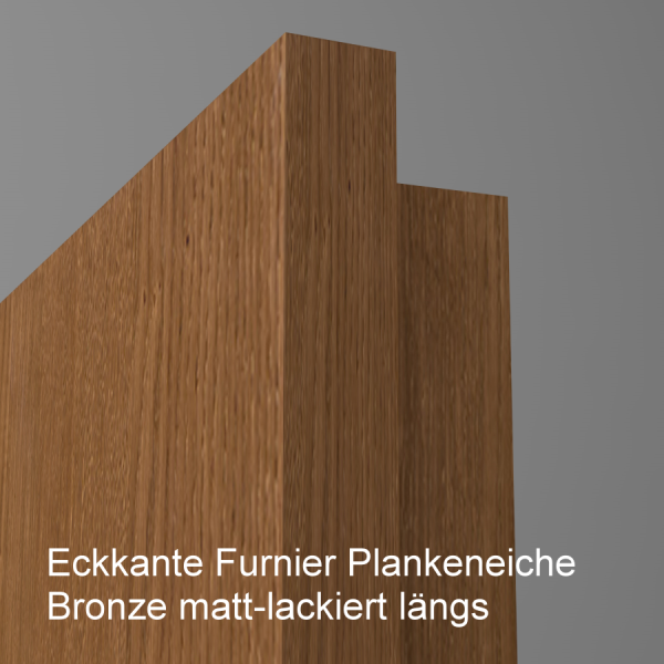 Tür Furnier PLANKENEICHE mit Glasmotiv Sand 82 auf grauem Glas