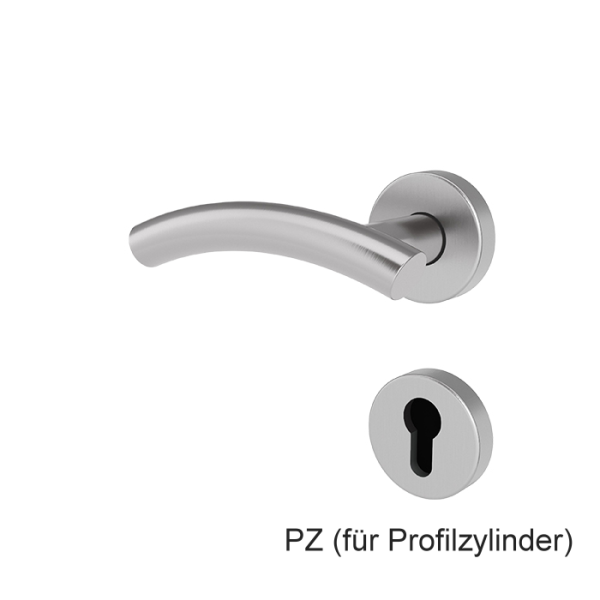 Türgriff SYLT Edelstahl mit runden Rosetten