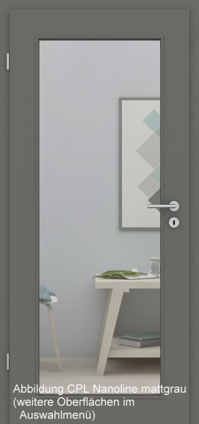 Tür Designkante mit Lichtausschnitt LA XL