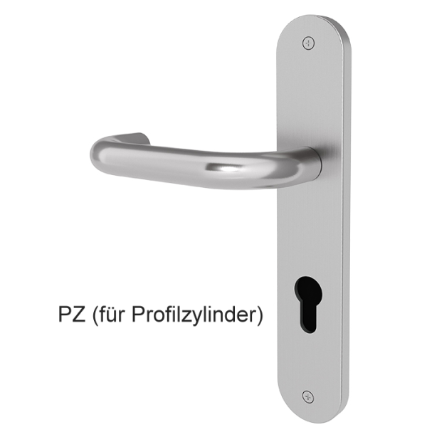 Türgriff BORKUM mit gerundetem Langschild