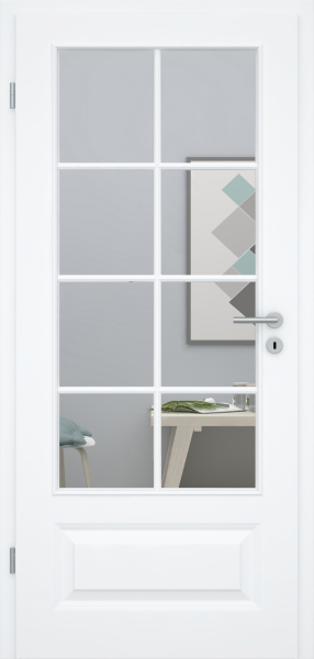 Landhaustür BLANCO 2GAD LA SP8 extraweiß