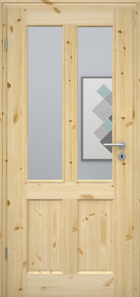 Massivholztür NATURA Kiefer 4G 2LA