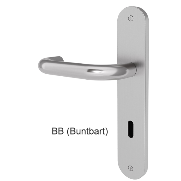 Türgriff BORKUM mit gerundetem Langschild