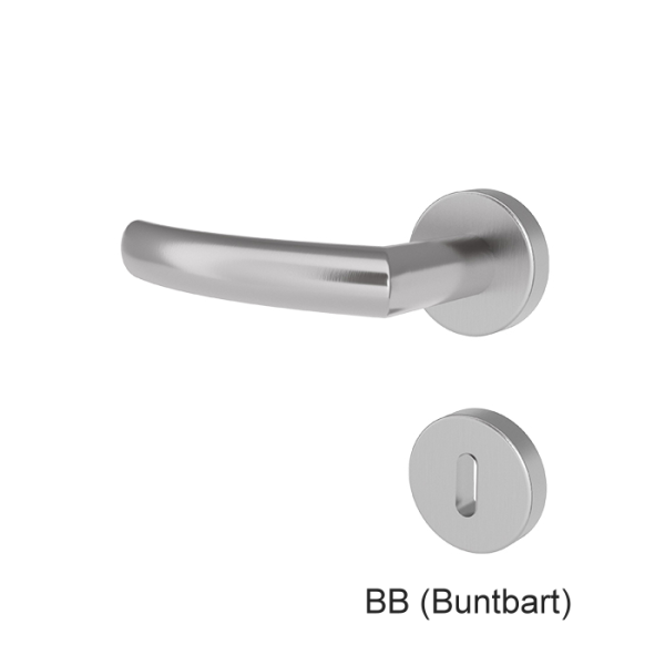 Türgriff AMELAND Edelstahl mit runden Rosetten