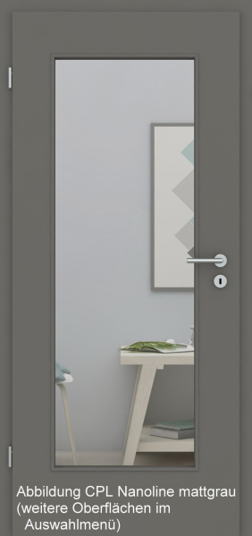 Tür Designkante mit Lichtausschnitt LA001