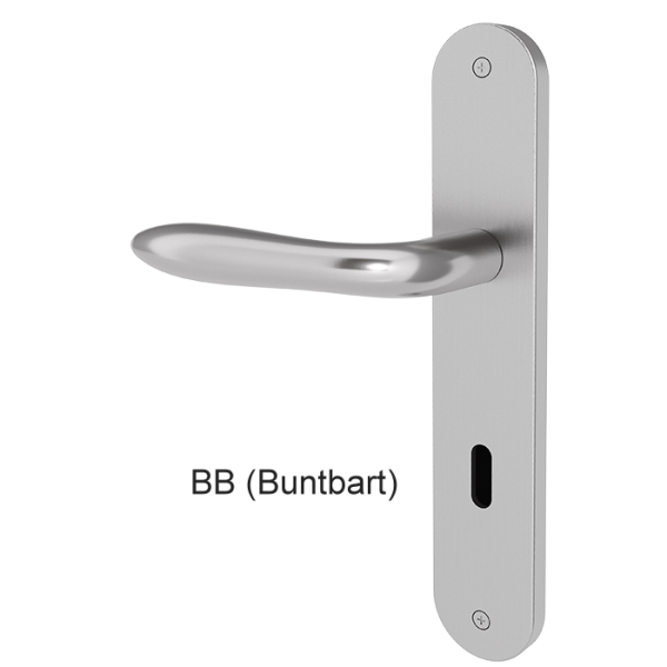 Türgriff NORDERNEY mit gerundetem Langschild