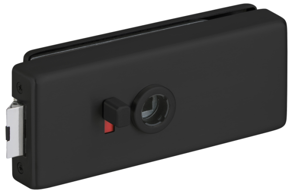 Glastürschloss + Band-Set MODERN schwarz