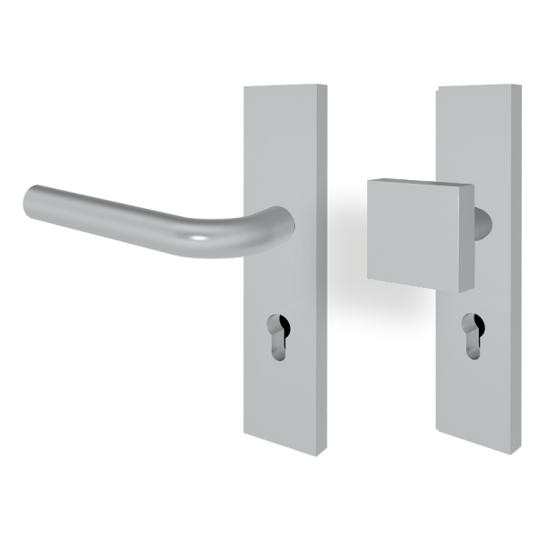 Schutzbeschlag JUIST Edelstahl / Langschild eckig