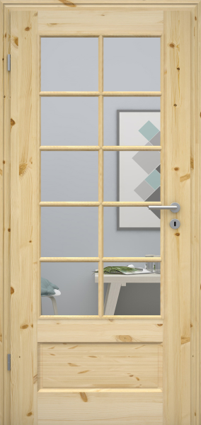 Massivholztür NATURA Fichte 2GAD LASP10