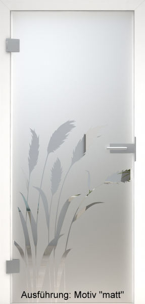 Ganzglastür mit Glasmotiv SAND 92