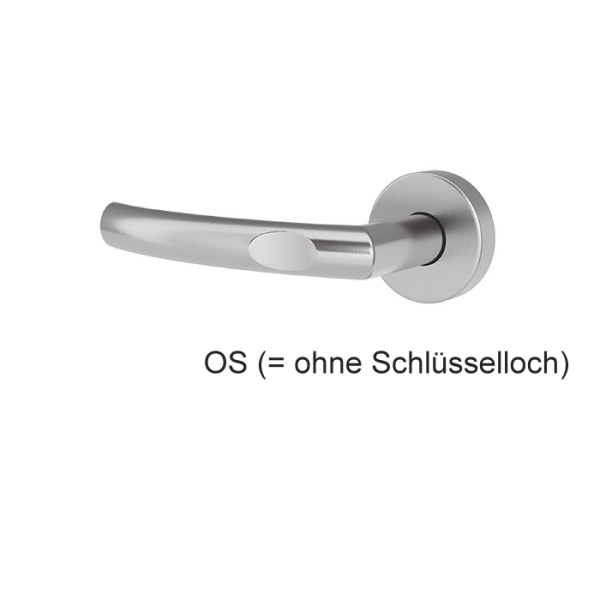 Türgriff ILSA Edelstahl mit runden Rosetten