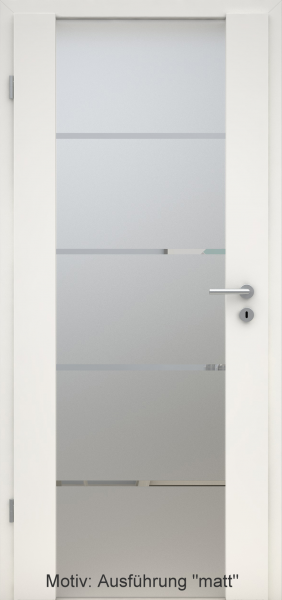 Holzglastür mit Glasmotiv Sand 18