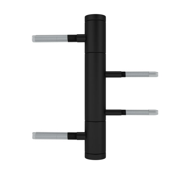 3-tlg. Türband V0026 mattschwarz für 2110 mm Türblattaußenmaß