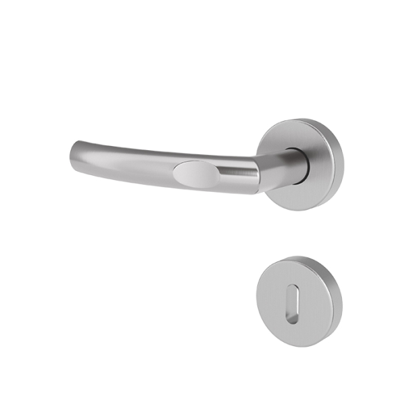 Türgriff ILSA Edelstahl mit runden Rosetten