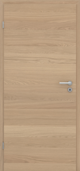 Tür Furnier PLANKENEICHE Creme matt-lackiert **quer**