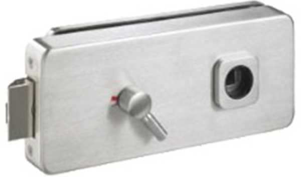 Glastürschloss + Band-Set PURE Edelstahl