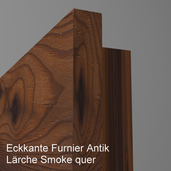 Tür Furnier ANTIK mit Glasmotiv Sand 48 auf weißem Glas