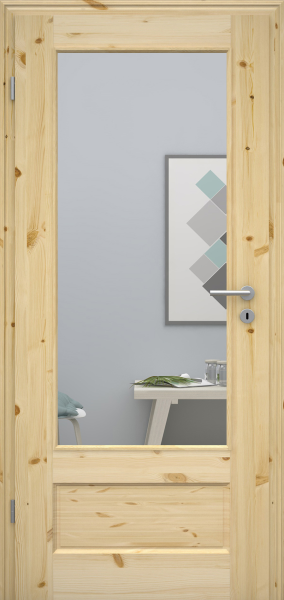 Massivholztür NATURA Fichte 2GAD LA